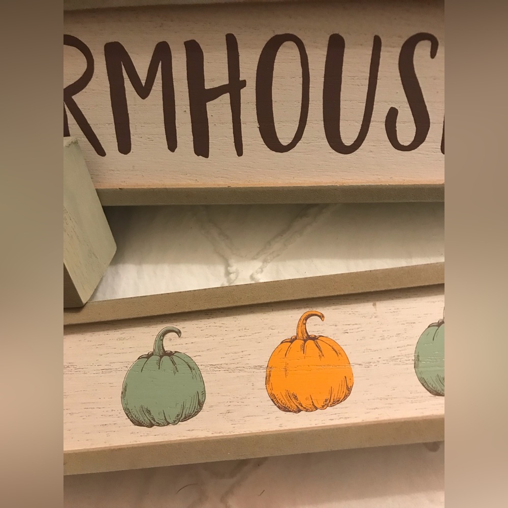 Fall Farmhouse Stacking Sign Decor - Picture 3 of 3